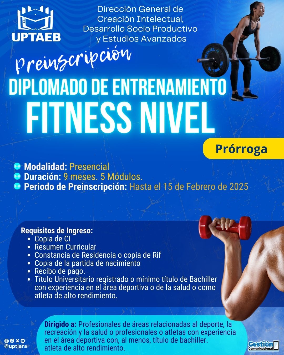 Diplomado en Entrenamiento Fitness Nivel